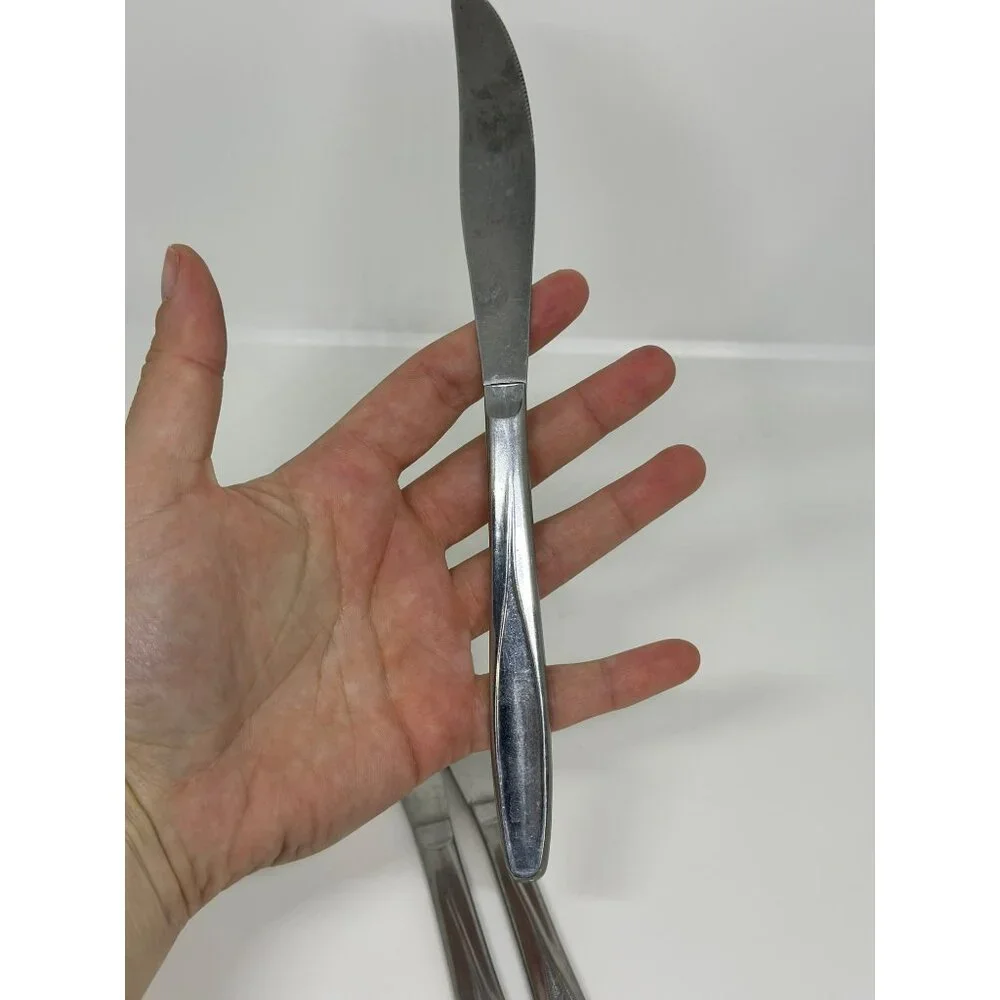 VTG Stainless Steel Butter Knives | Set of‎ 3 Floral Handle Design, 8.25